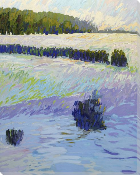 When It Snows Wrapped Canvas Giclee Art Print Wall Art