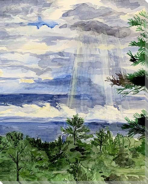 Cloud Dance Wrapped Canvas Giclee Art Print Wall Art