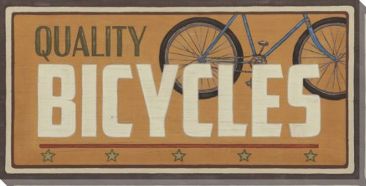 Bike Shop 3 Wrapped Canvas Giclee Art Print Wall Art