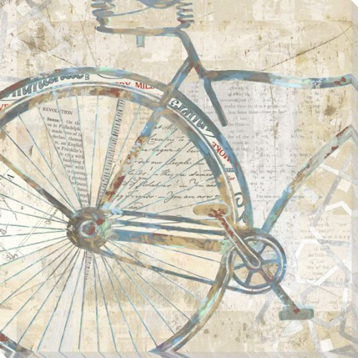 Bicycle Parts 1 Wrapped Canvas Giclee Art Print Wall Art