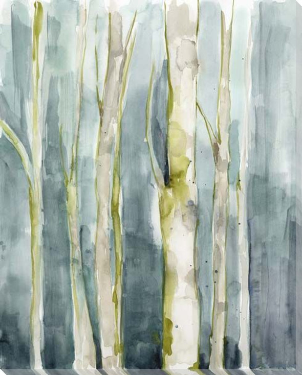 Treeline Watercolor I Wrapped Canvas Giclee Art Print Wall Art