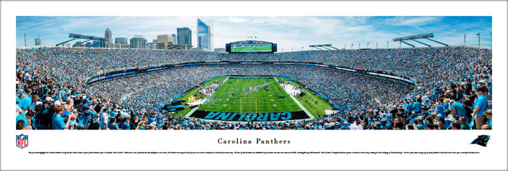 Carolina Panthers Football End Zone View Panoramic Art Print