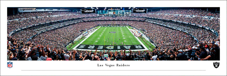 Las Vegas Raiders Football End Zone View Panoramic Art Print