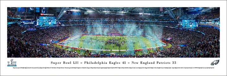 Philadelphia Eagles 2018 Super Bowl Champions Panoramic Art Print