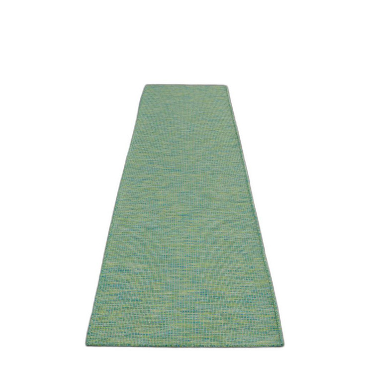 2' x 10' Blue Power Loom Runner Rug