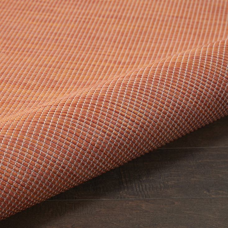 2' x 10' Rust Power Loom Runner Rug