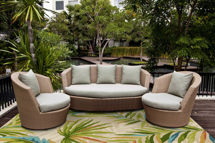2' x 3' UV Treated Polypropylene Sand Accent Rug