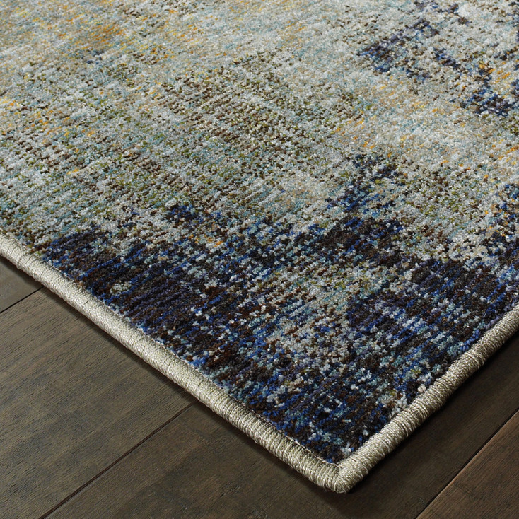 2' x 3' Abstract Power Loom Area Rug