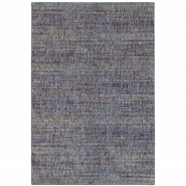 2' x 3' Gold Rust Brown and Ivory Power Loom Stain Resistant Area Rug