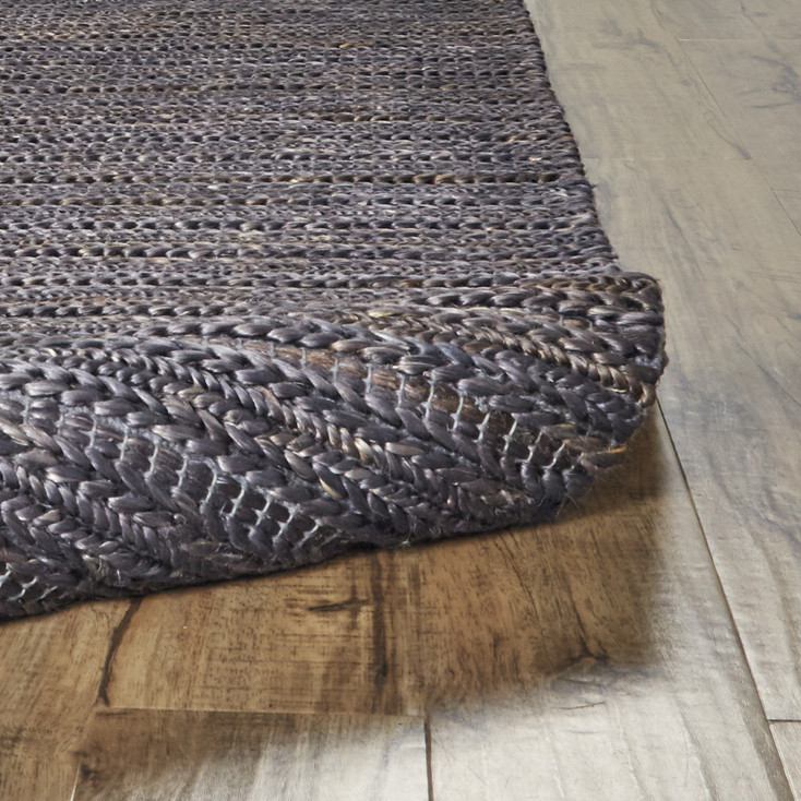 2' x 3' Brown Blue and Taupe Hand Woven Area Rug