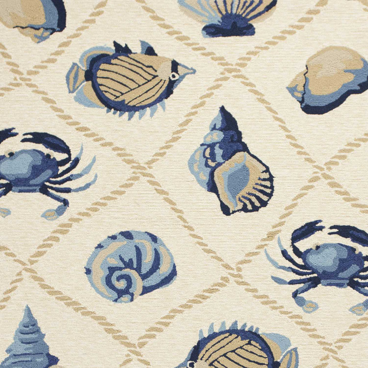 2' x 3' UV Treated Sand Polypropylene Accent Rug