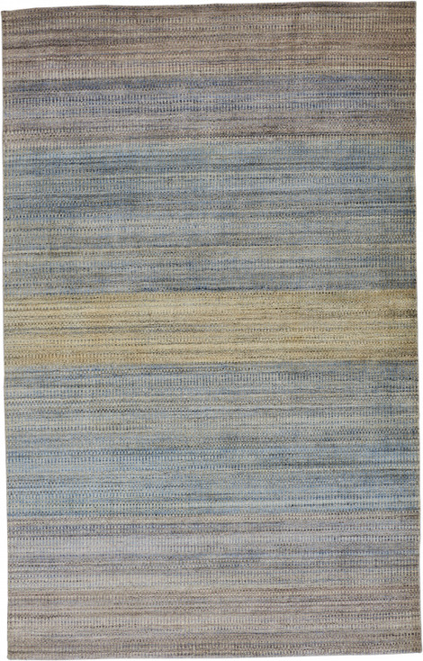 2' x 3' Blue Purple and Tan Ombre Hand Woven Area Rug
