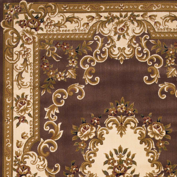 2' x 3' Polypropylene Plum or Ivory Area Rug