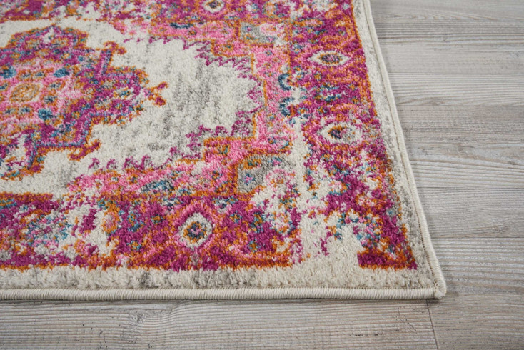 2' x 3' Fuchsia Power Loom Area Rug