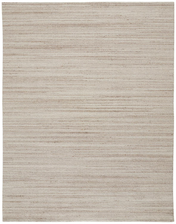 2' x 3' Ivory Wool Hand Woven Stain Resistant Area Rug
