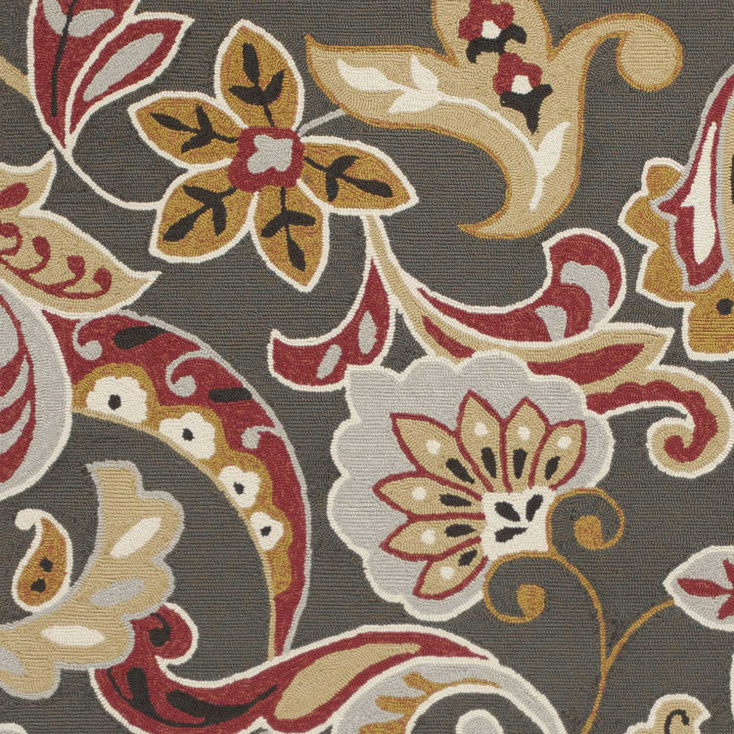2' x 3' UV Treated Polypropylene Taupe Accent Rug