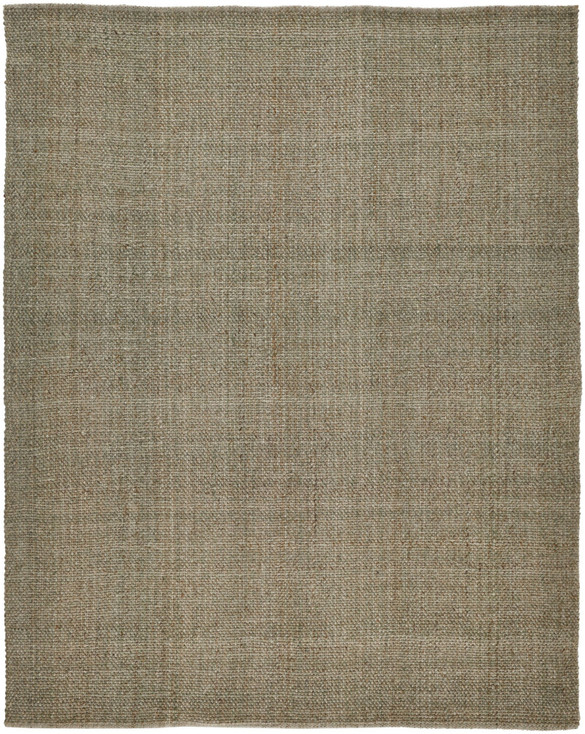 2' x 3' Green and Tan Hand Woven Area Rug