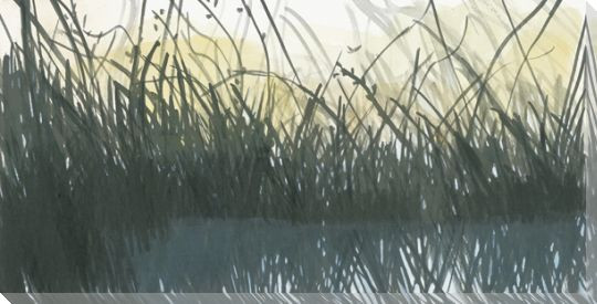 Twilight Creek I Wrapped Canvas Giclee Print Wall Art