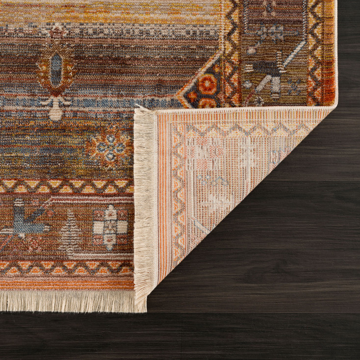 2' x 3' Brown Southwestern Area Rug
