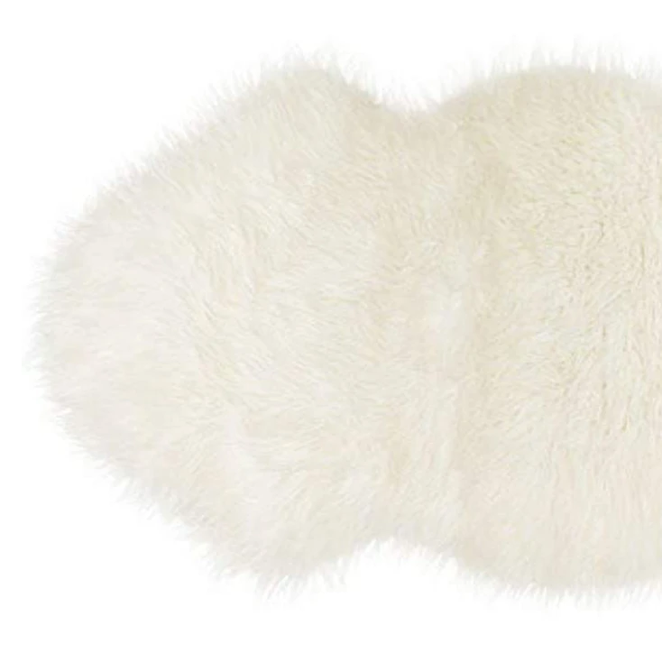 2' x 3' White Animal Print Area Rug