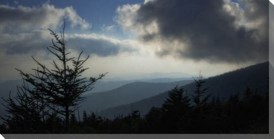 High Country Silhouette II Wrapped Canvas Giclee Print Wall Art