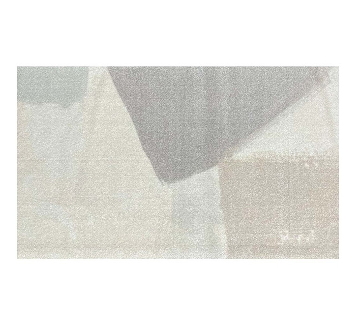 2' x 4' Taupe Abstract Machine Tufted Area Rug with UV Protection