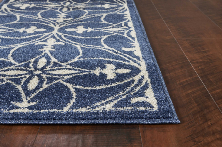 2' x 4' Denim Classical UV Treated Accent Rug