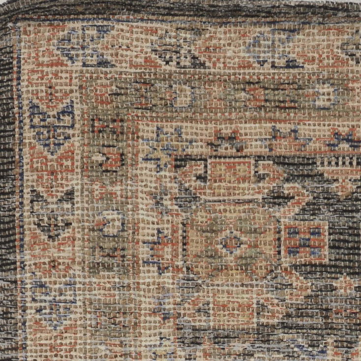 2' x 4' Charcoal Hand Woven Traditional Indoor Accent Rug