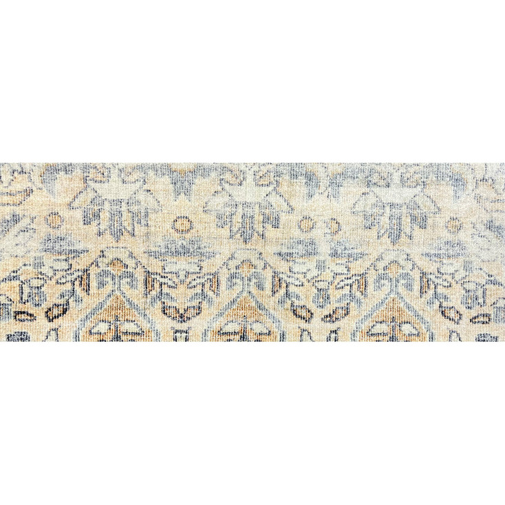 2' x 6' Gray Moroccan Machine Tufted Runner Rug with UV Protection