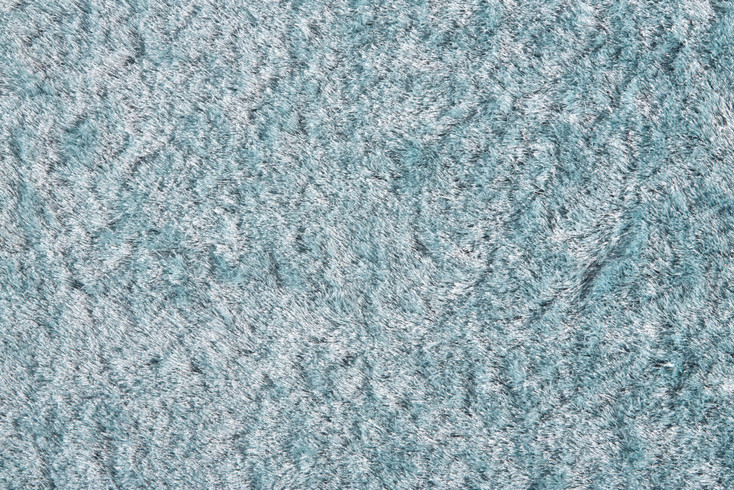 2' x 6'' Blue and Silver Shag Tufted Handmade Runner Rug