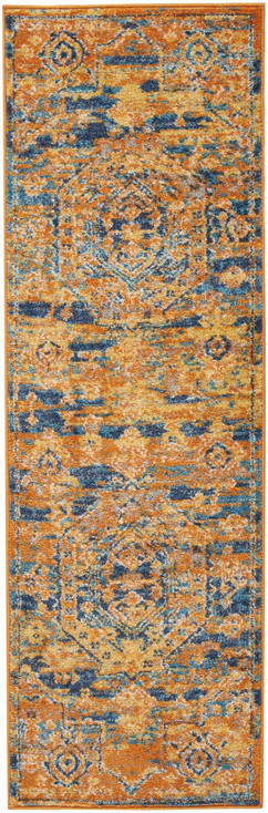 2' x 6' Sunset Power Loom Runner Rug