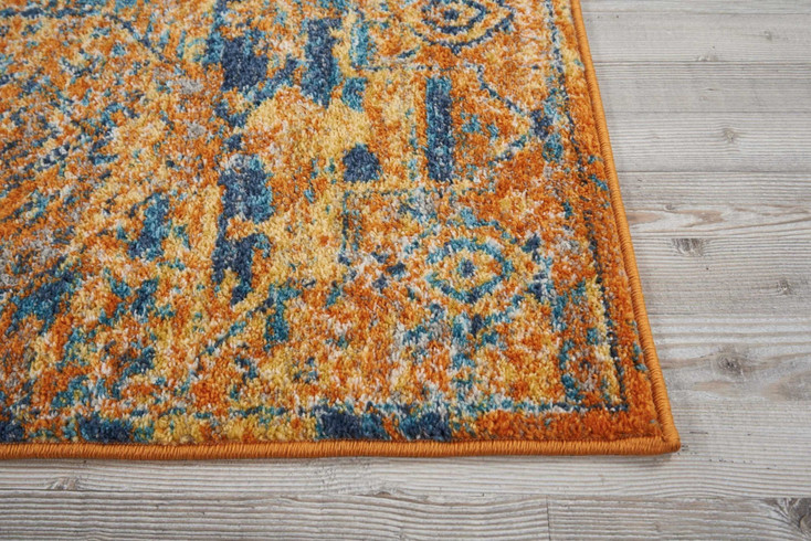 2' x 6' Sunset Power Loom Runner Rug