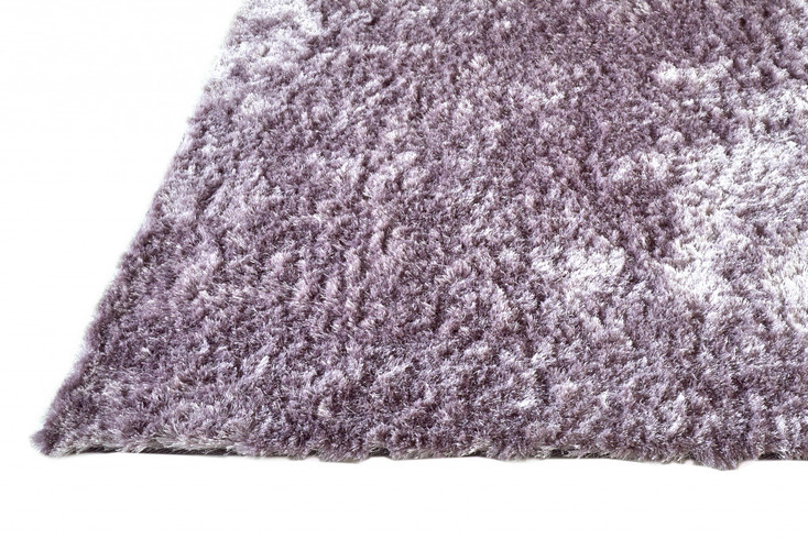 2' x 6' Purple Shag Tufted Handmade Runner Rug
