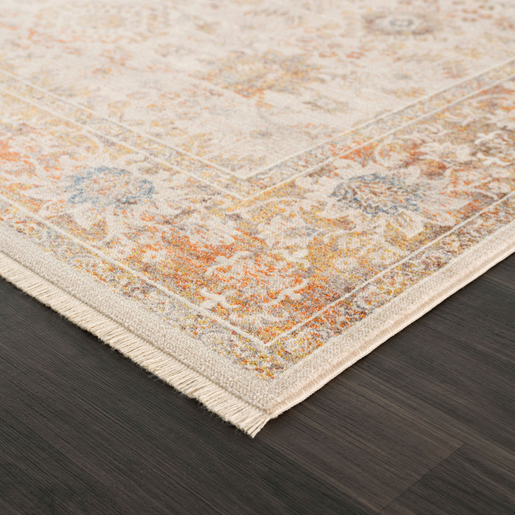 2' x 6' Ivory Oriental Runner Rug