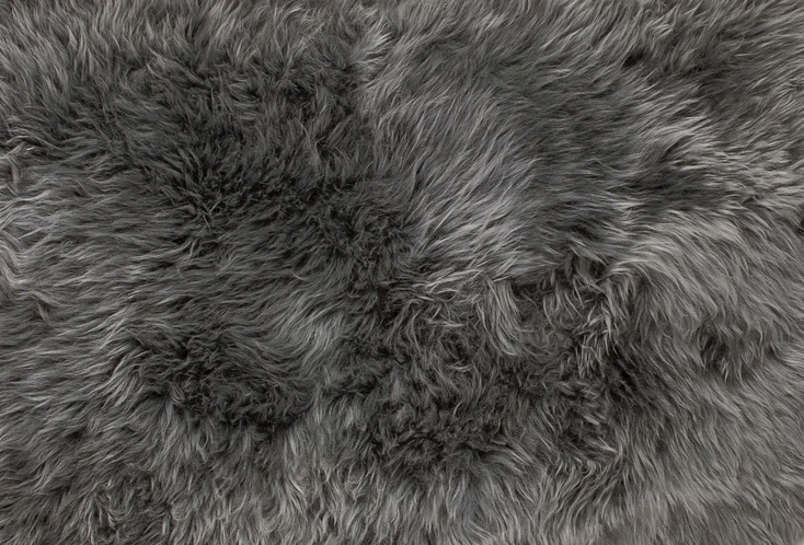 2' x 6' Grey Animal Print Area Rug