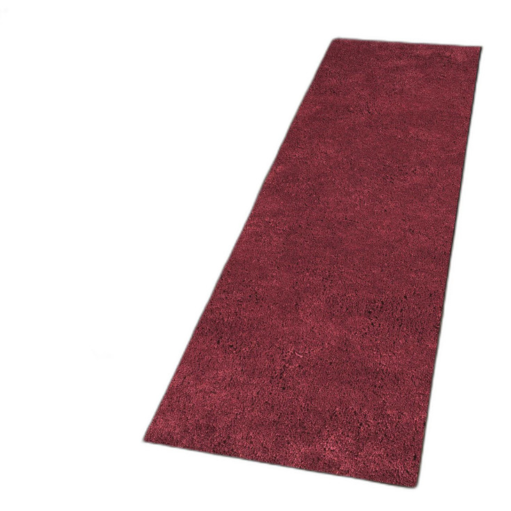 2' x 8' Red Plain Runner Rug