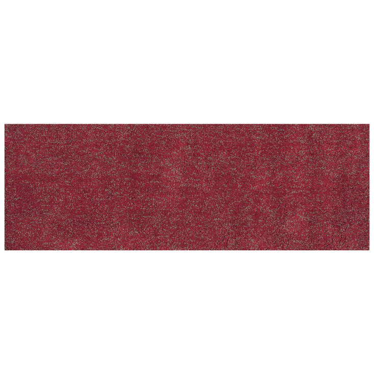 2' x 8' Red Heather Indoor Shag Runner Rug