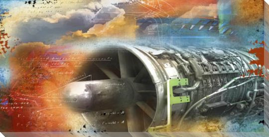 Propulsion Wrapped Canvas Giclee Print Wall Art