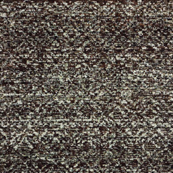 2' x 8' Charcoal Grey and Brown Geometric Power Loom Stain Resistant Runner Rug