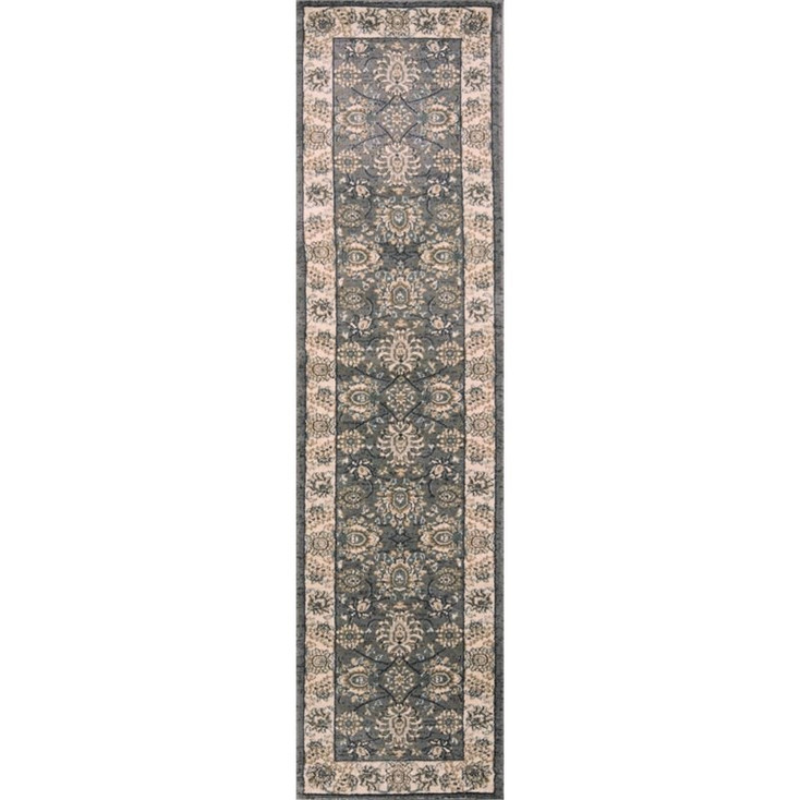 2' x 8' Grey or Ivory Polypropylene Runner Rug