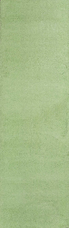 2' x 8' Spearmint Green Plain Runner Rug