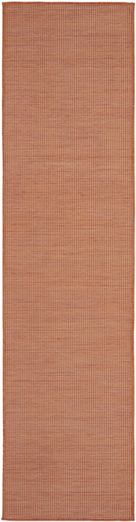 2' x 8' Rust Power Loom Runner Rug