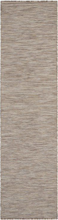 2' x 8' Beige Power Loom Runner Rug