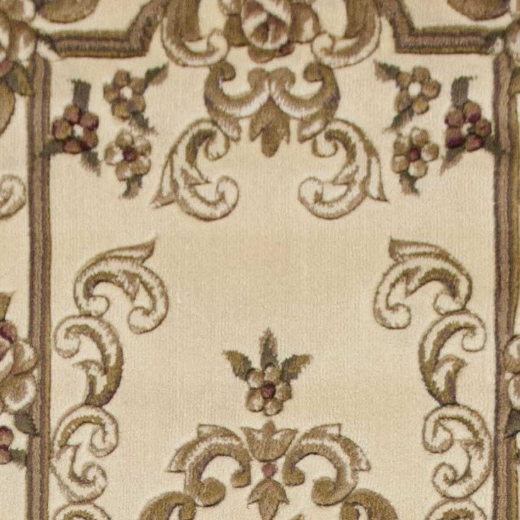 2' x 8' Ivory Medallion Runner Rug