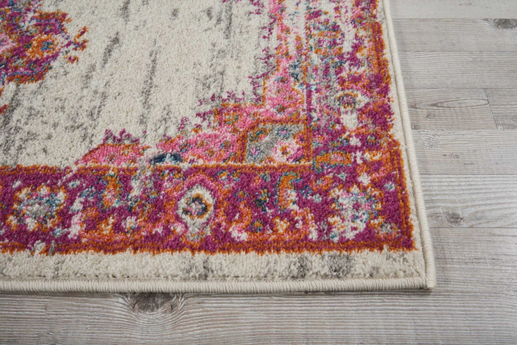 2' x 8' Fuchsia Power Loom Runner Rug