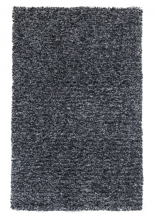 3' x 5' Black Heather Indoor Shag Rug