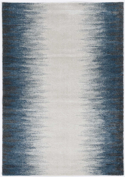 3' x 5' Ivory Blue Gradient Area Rug