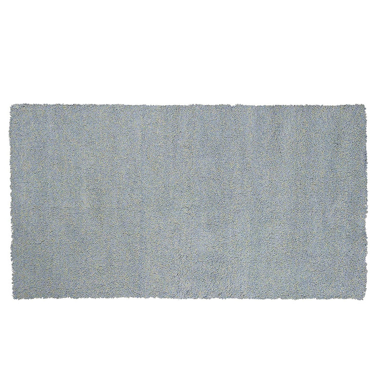 3' x 5' Blue Heather Plain Area Rug