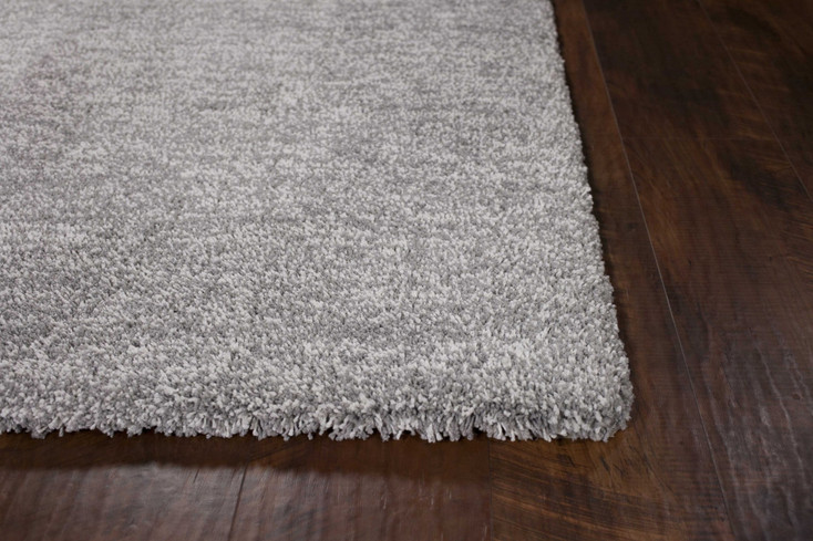 3' x 5' Grey Heather Indoor Shag Rug