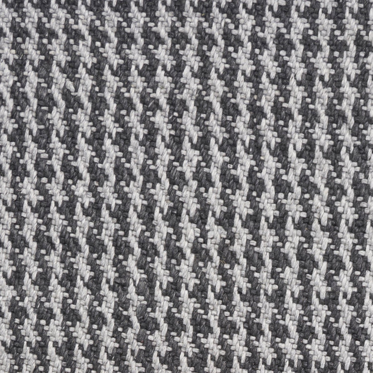 3' x 5' Grey Braided Wool Area Rug with Fringe